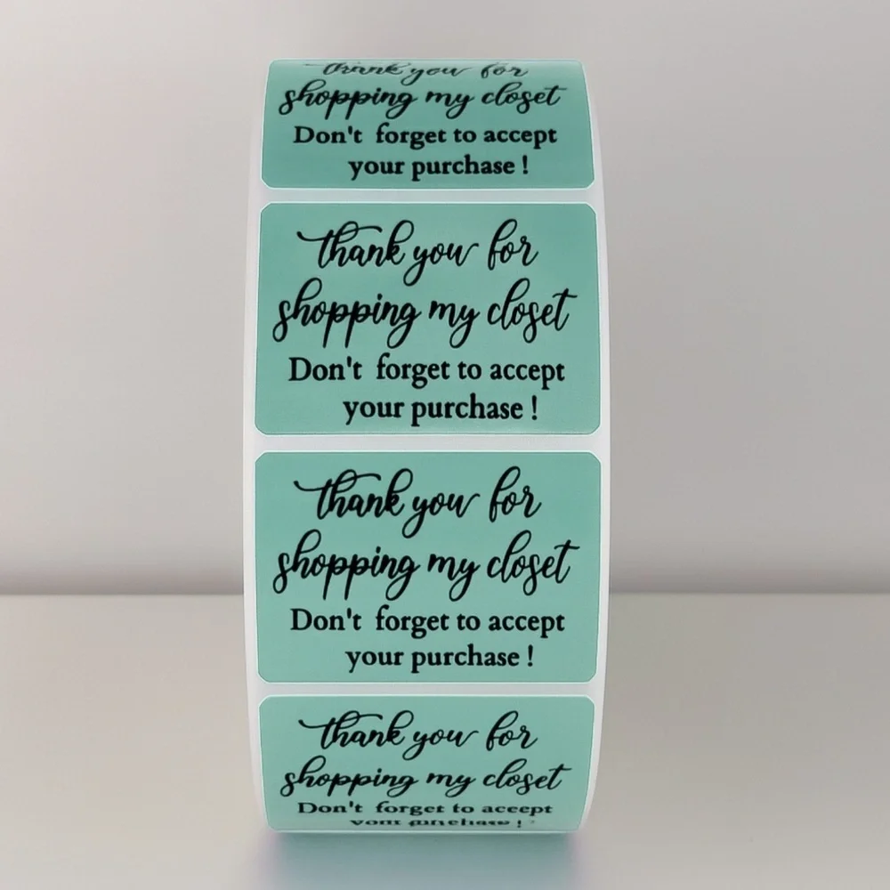 Thank You For Shopping My Closet Stickers Poshmark Labels